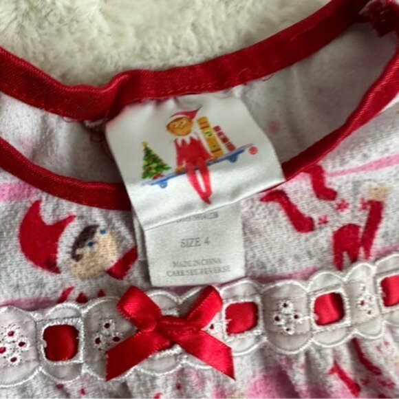 The Elf on the Shelf | Flannel Long Sleeve Clarice Nightgown | Size 4 - Picture 7 of 9